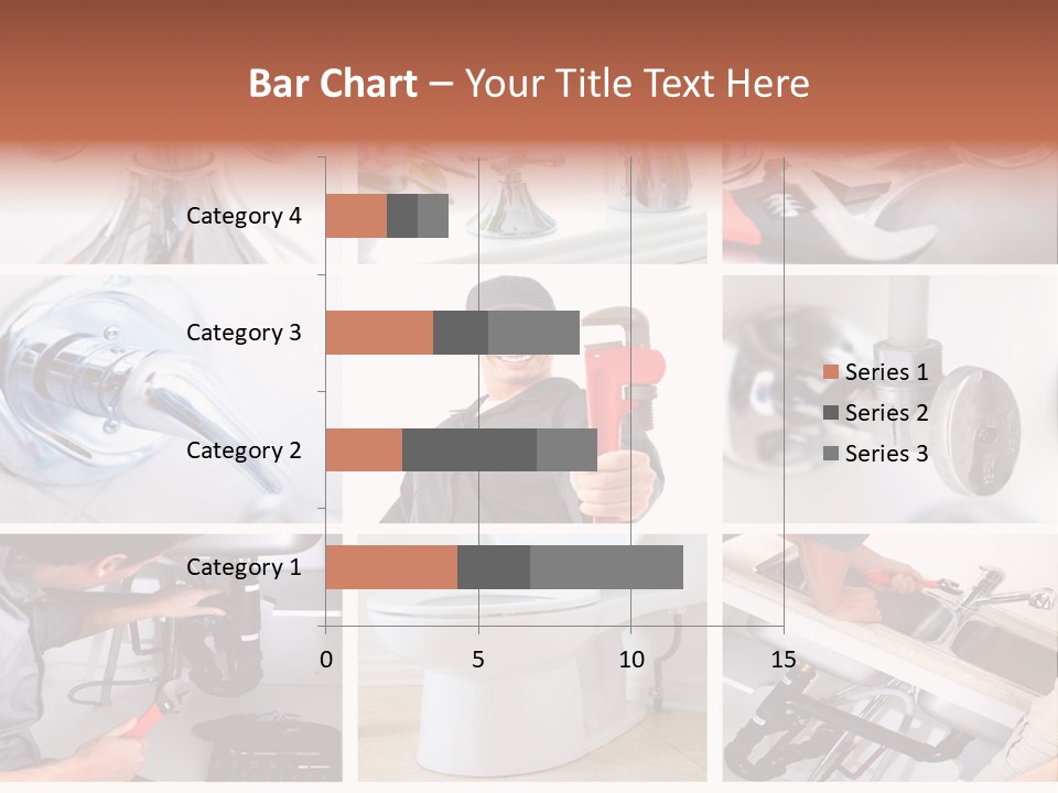 A Collage Of Photos With A Plumber And A Wrench PowerPoint Template