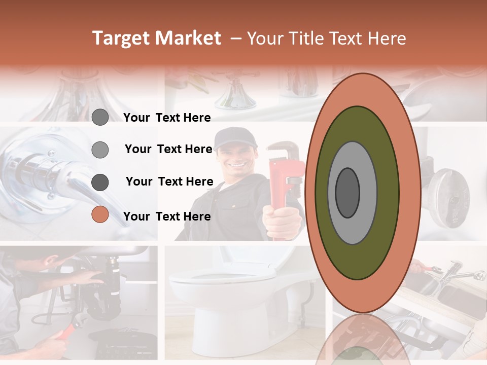 A Collage Of Photos With A Plumber And A Wrench PowerPoint Template