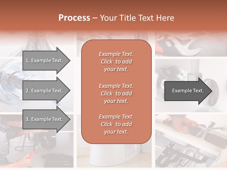 A Collage Of Photos With A Plumber And A Wrench PowerPoint Template