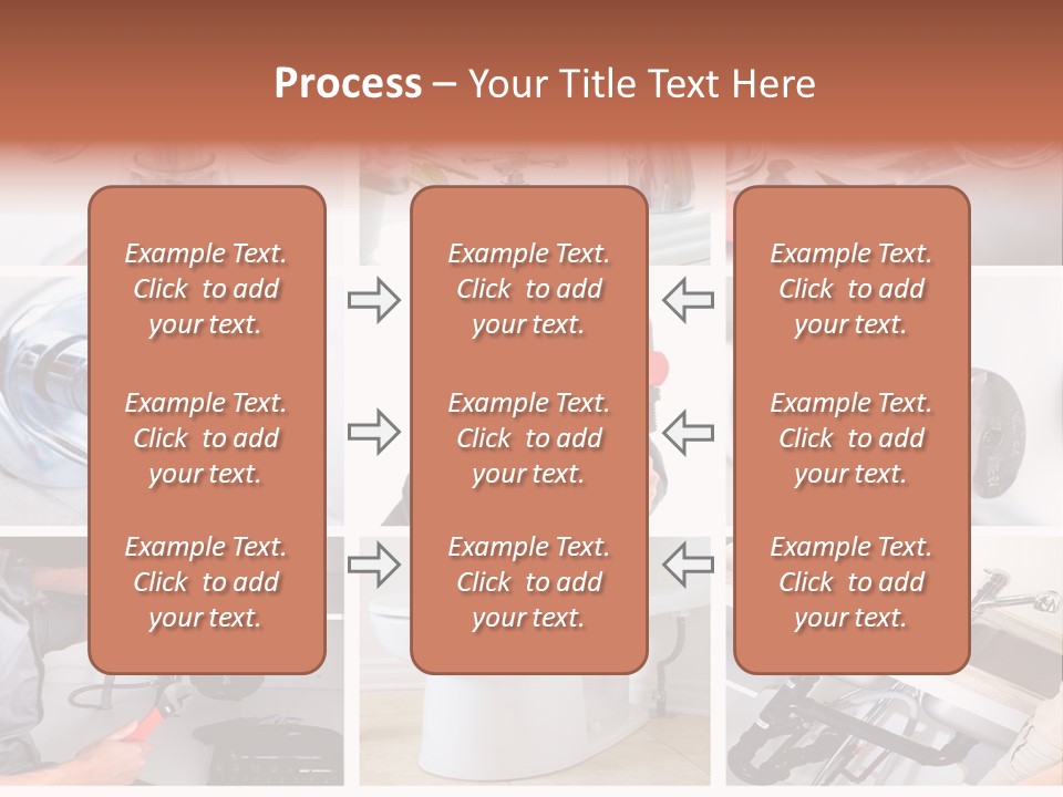 A Collage Of Photos With A Plumber And A Wrench PowerPoint Template