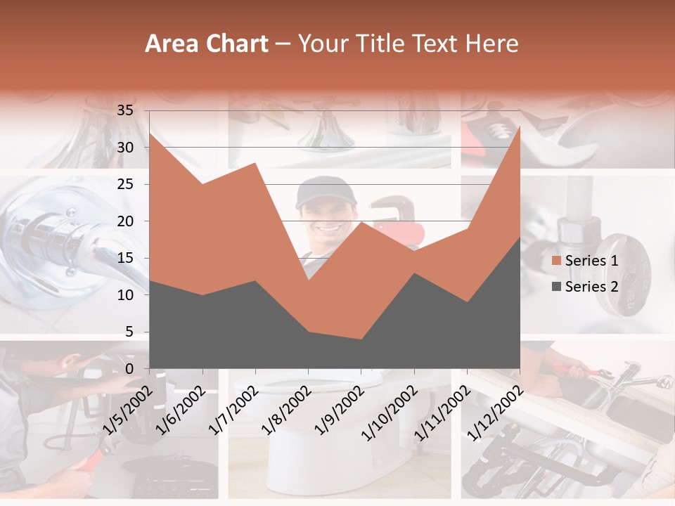 A Collage Of Photos With A Plumber And A Wrench PowerPoint Template
