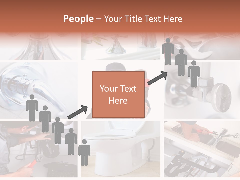 A Collage Of Photos With A Plumber And A Wrench PowerPoint Template