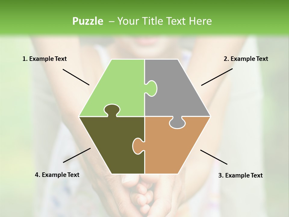 Daughter Playing Hands PowerPoint Template