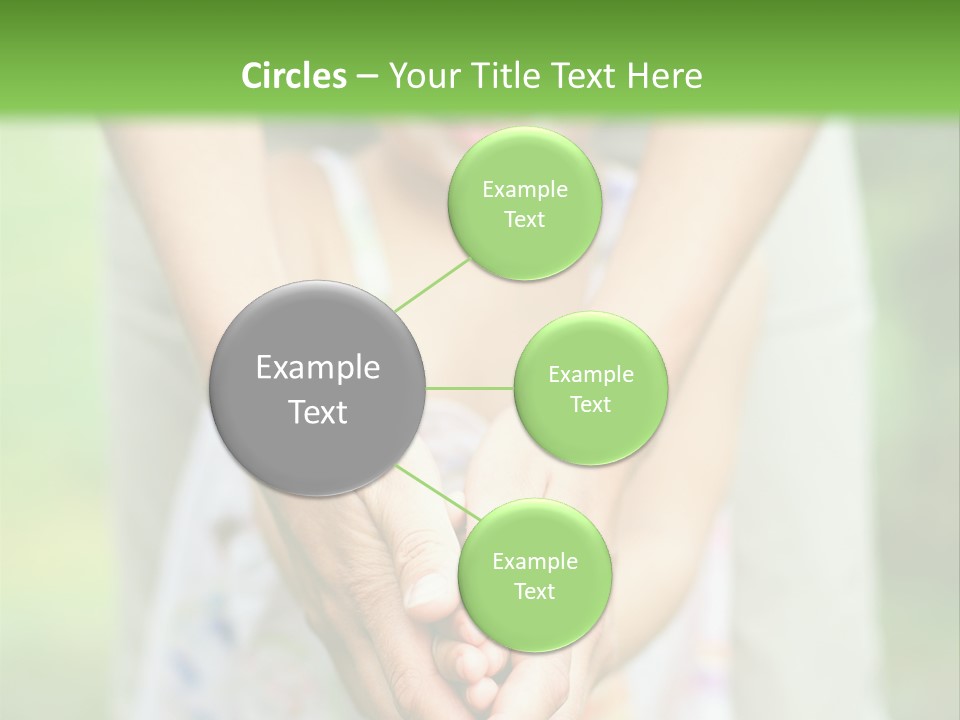 Daughter Playing Hands PowerPoint Template