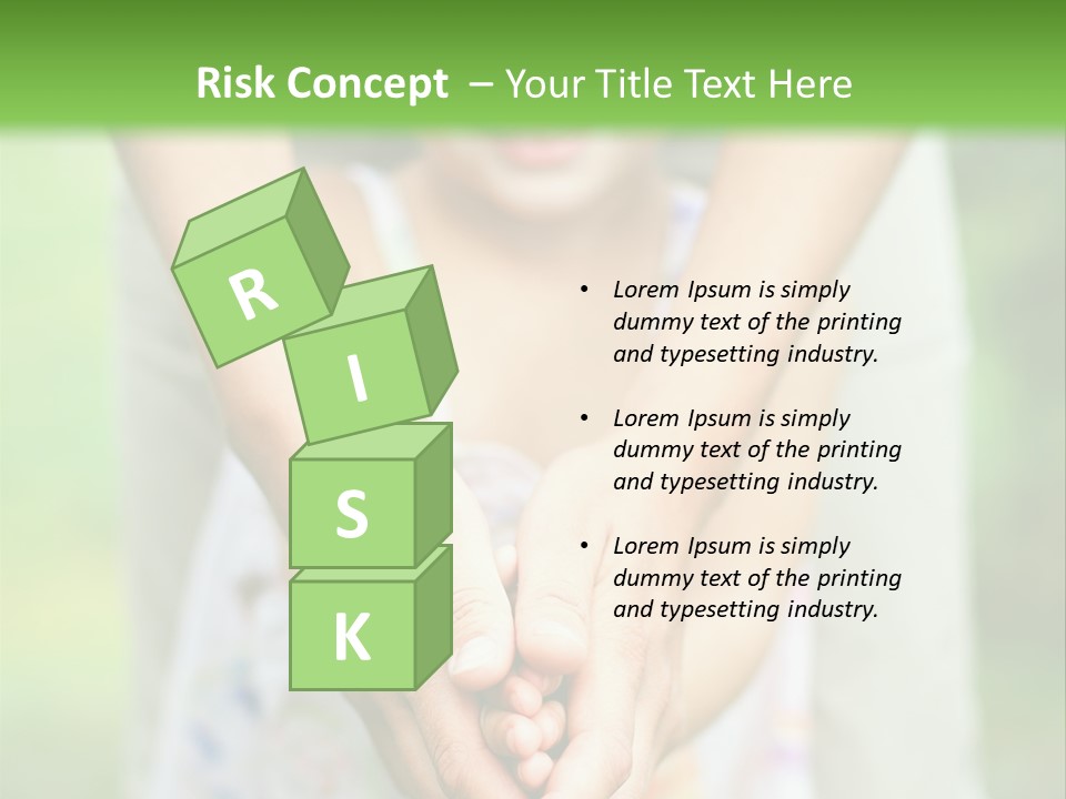 Daughter Playing Hands PowerPoint Template