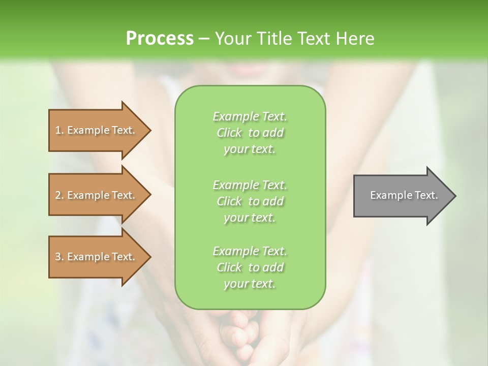 Daughter Playing Hands PowerPoint Template