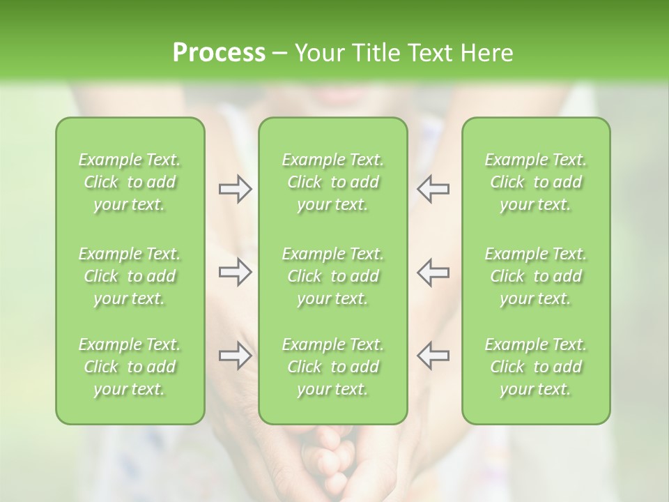 Daughter Playing Hands PowerPoint Template