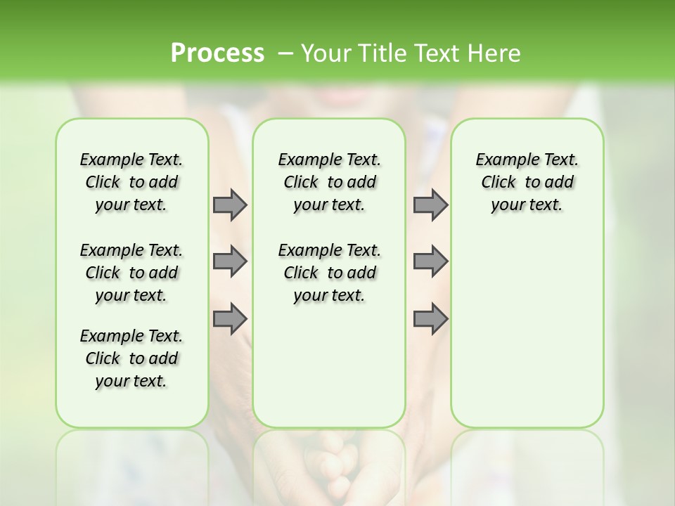 Daughter Playing Hands PowerPoint Template