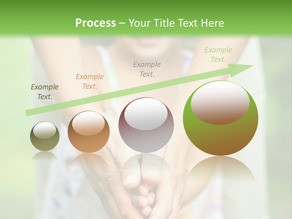 Daughter Playing Hands PowerPoint Template