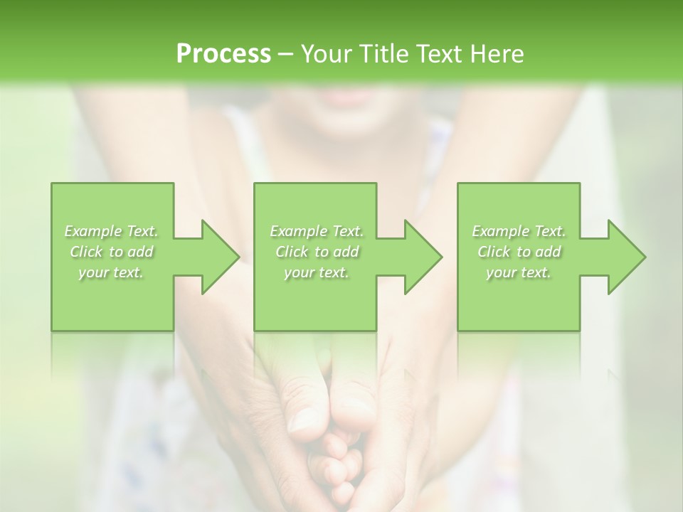 Daughter Playing Hands PowerPoint Template