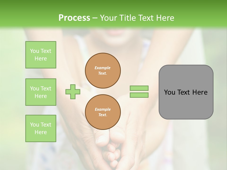 Daughter Playing Hands PowerPoint Template