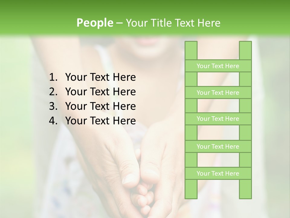 Daughter Playing Hands PowerPoint Template