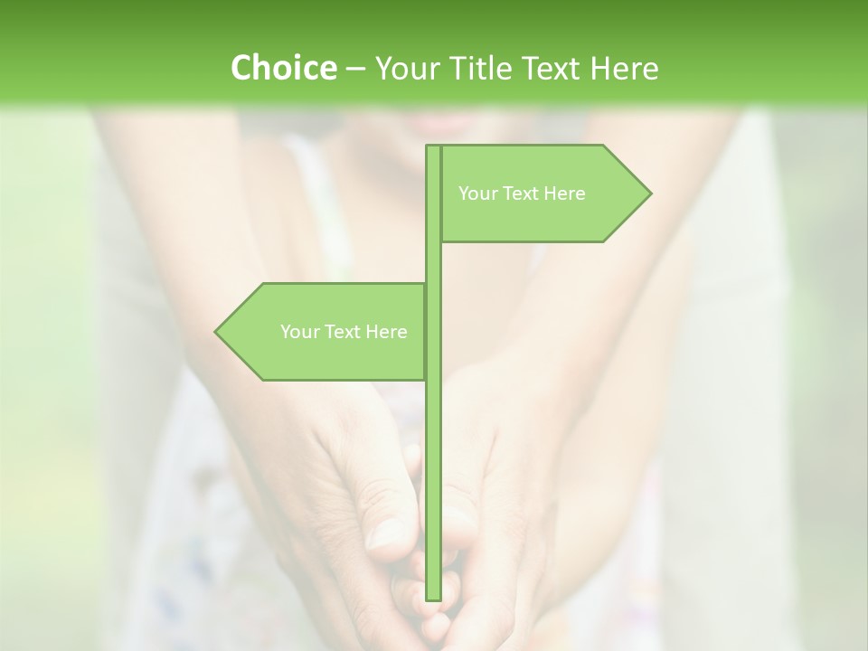 Daughter Playing Hands PowerPoint Template