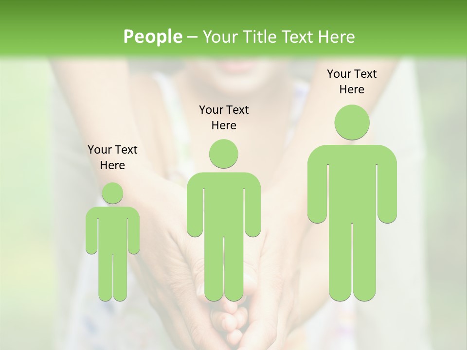 Daughter Playing Hands PowerPoint Template