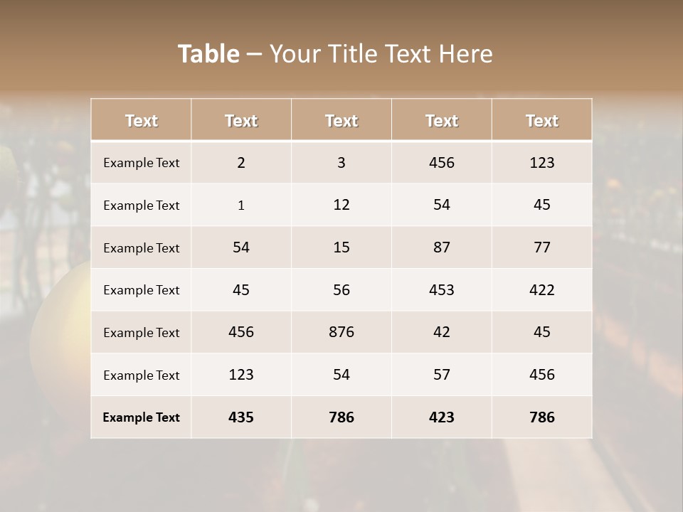 Garden Meal Hothouse PowerPoint Template