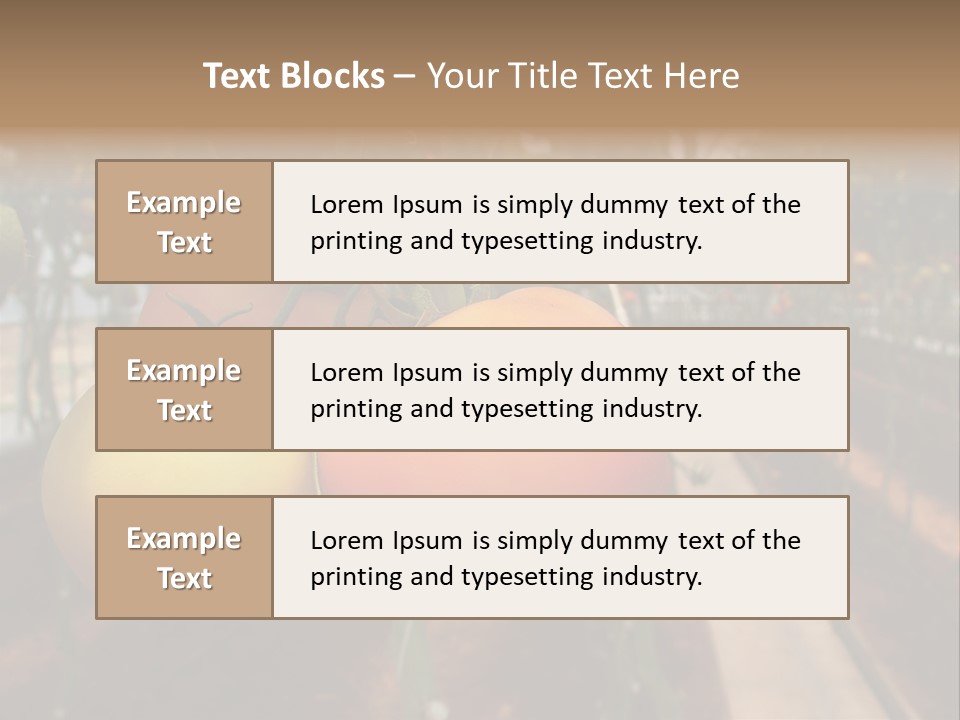 Garden Meal Hothouse PowerPoint Template