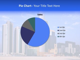 Qatari Skyline Sky PowerPoint Template