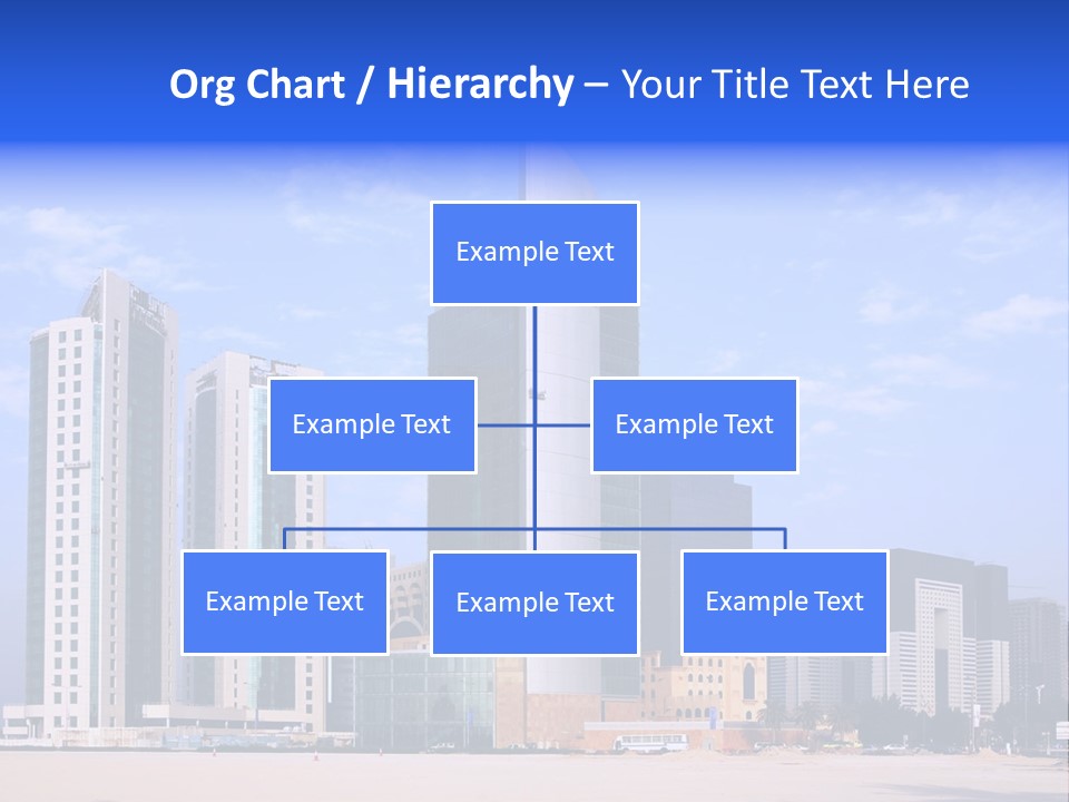Qatari Skyline Sky PowerPoint Template