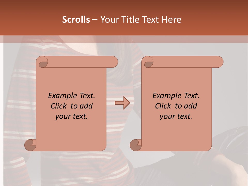 Legs Hair Female PowerPoint Template