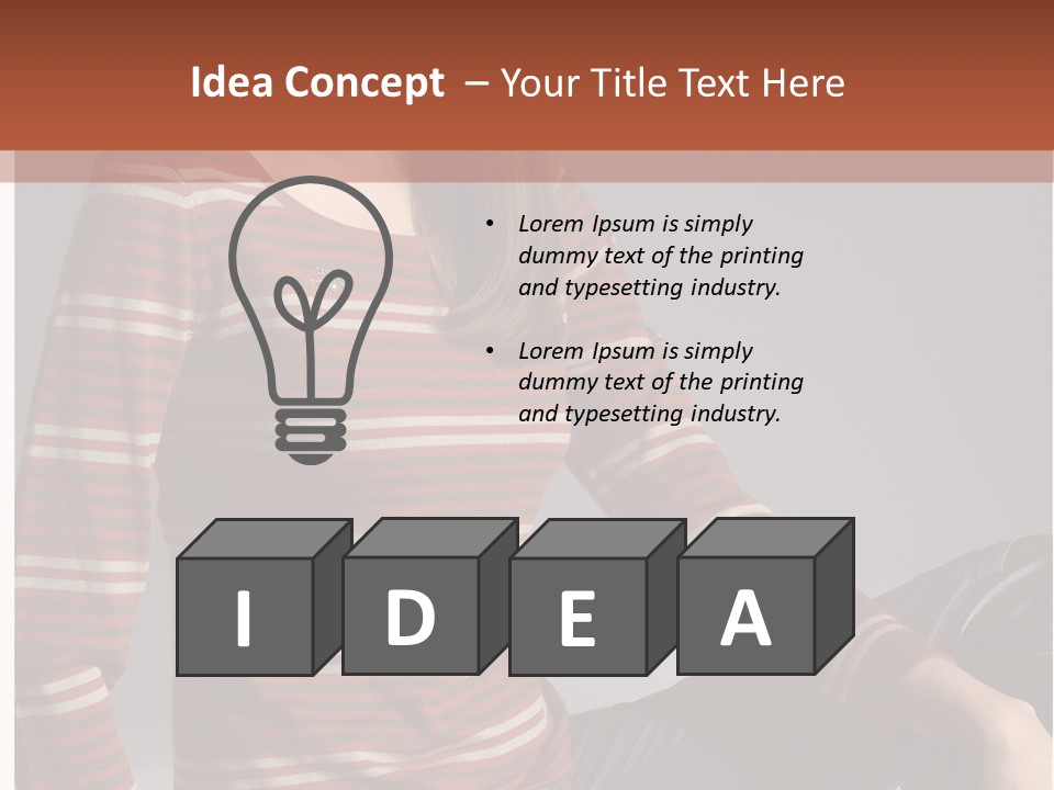 Legs Hair Female PowerPoint Template