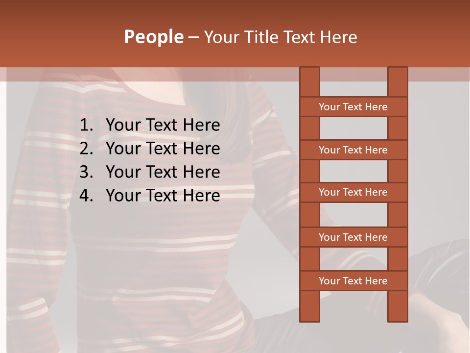 Legs Hair Female PowerPoint Template