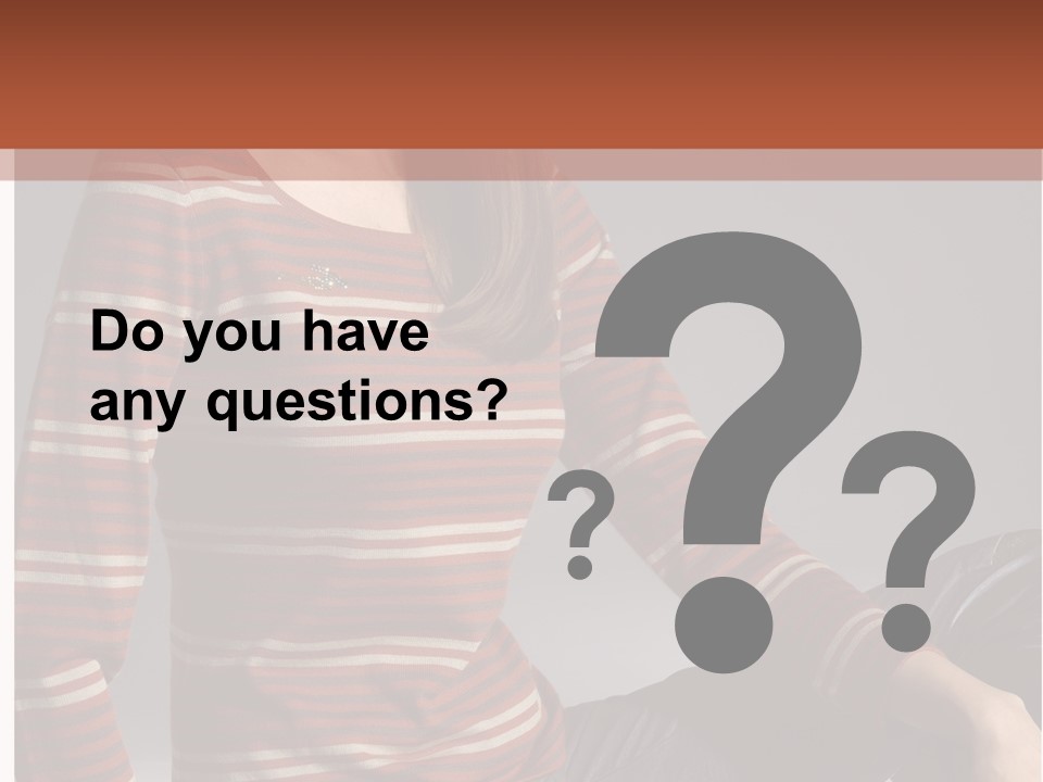 Legs Hair Female PowerPoint Template