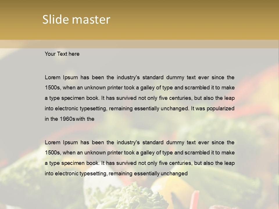 Healthful Carrot Onion PowerPoint Template