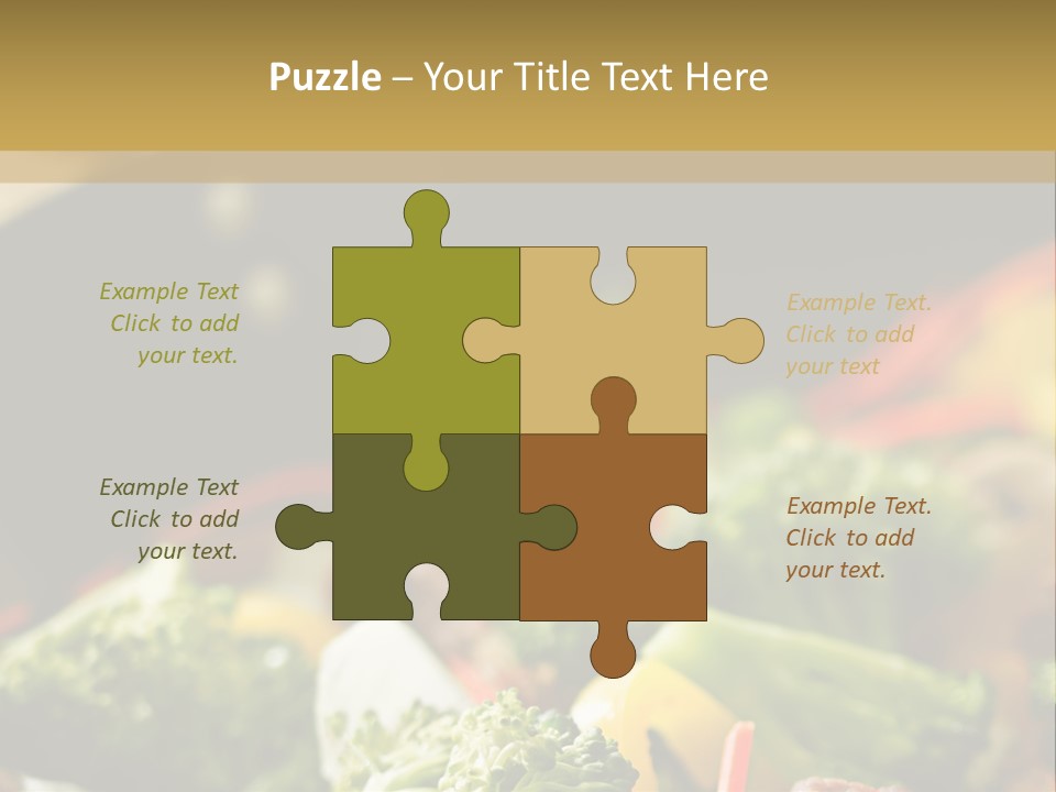 Healthful Carrot Onion PowerPoint Template