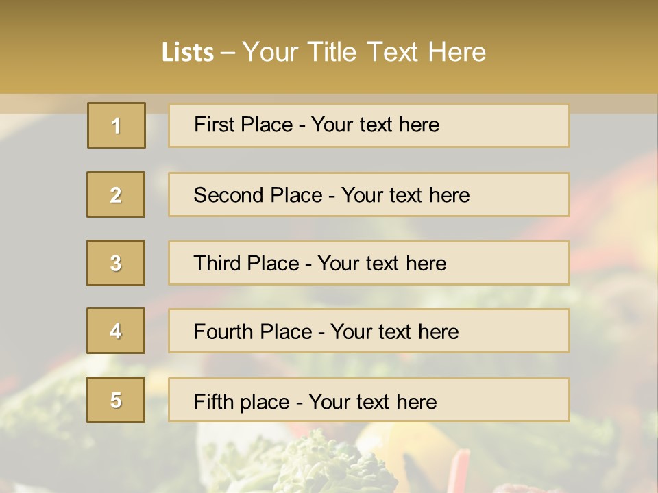 Healthful Carrot Onion PowerPoint Template