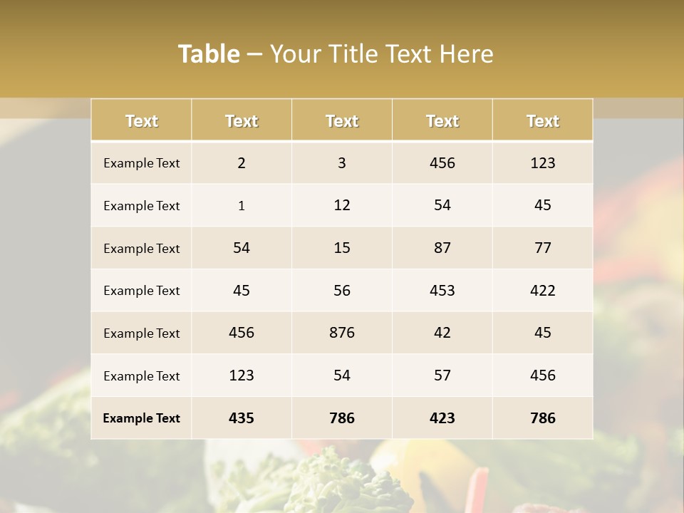 Healthful Carrot Onion PowerPoint Template