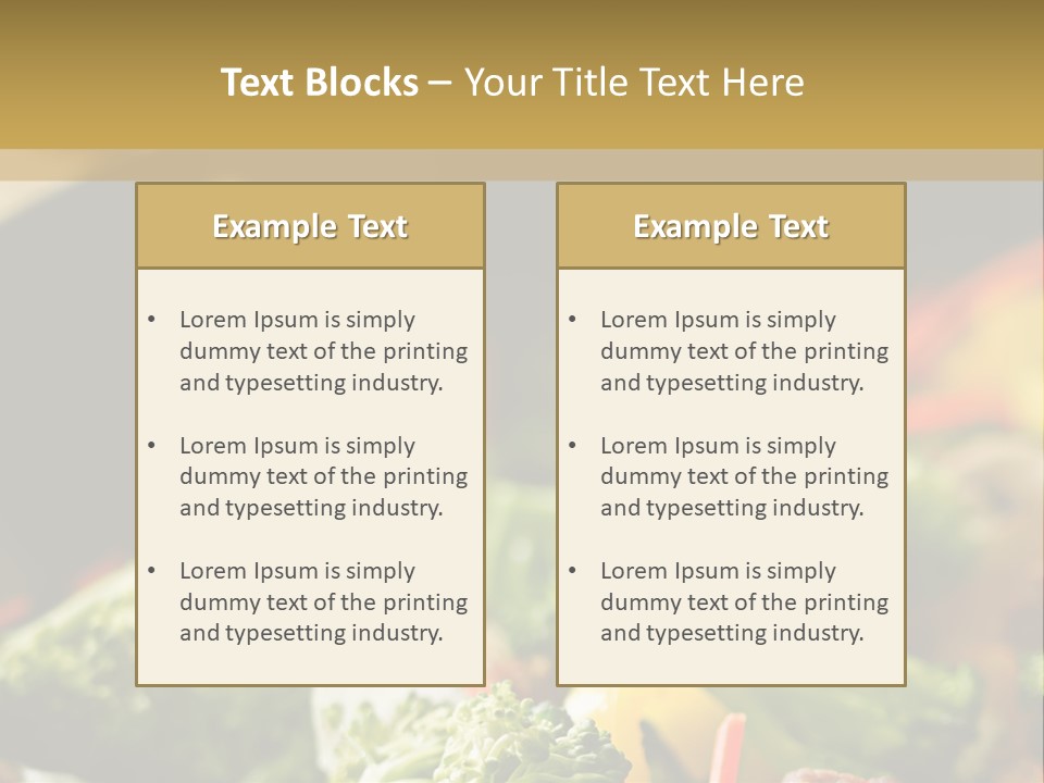 Healthful Carrot Onion PowerPoint Template