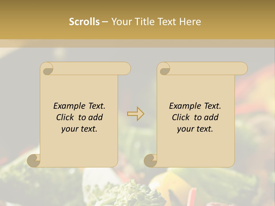 Healthful Carrot Onion PowerPoint Template
