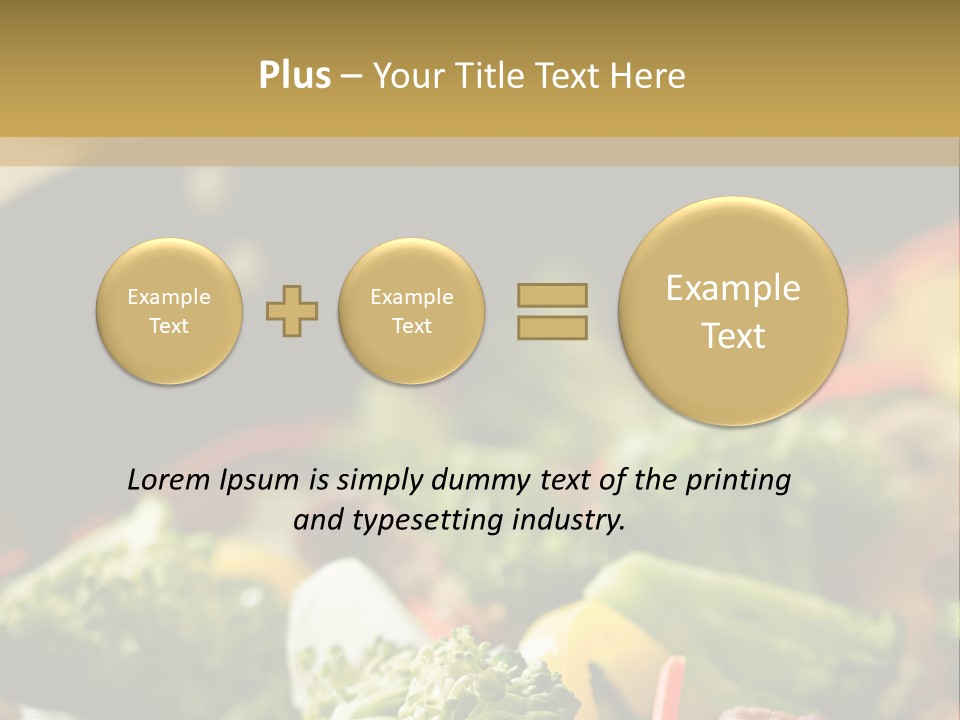 Healthful Carrot Onion PowerPoint Template