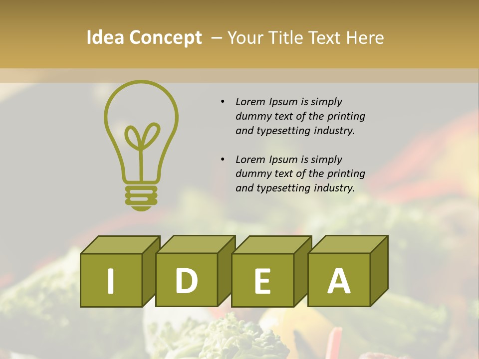 Healthful Carrot Onion PowerPoint Template