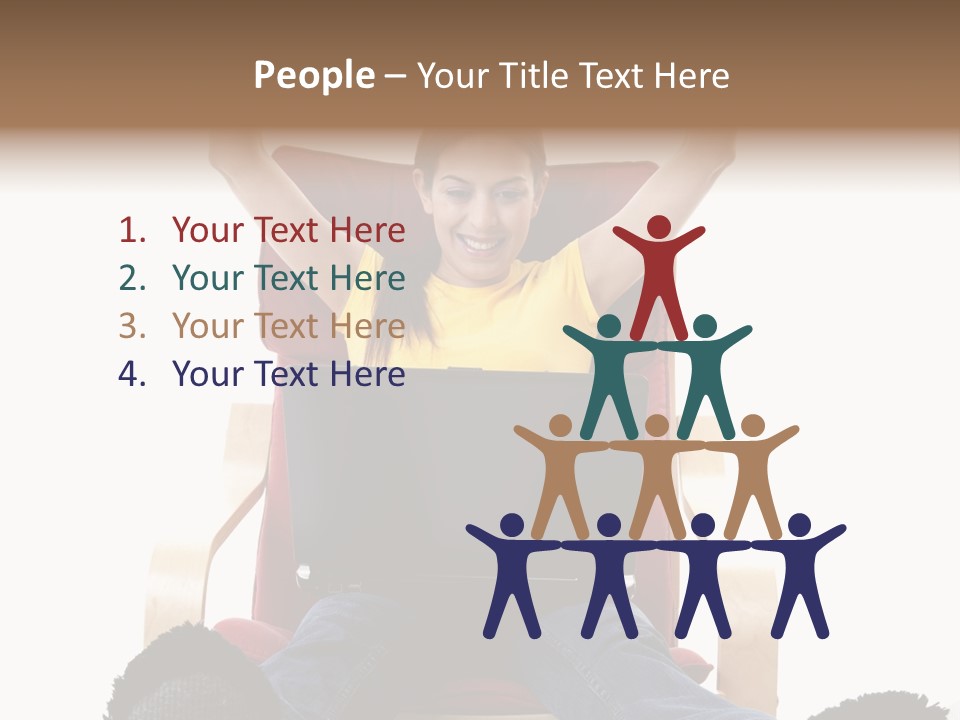 Chair Electrical Female PowerPoint Template