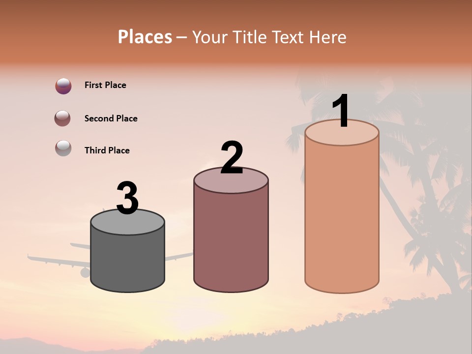 Tropical Descending Silhouette PowerPoint Template