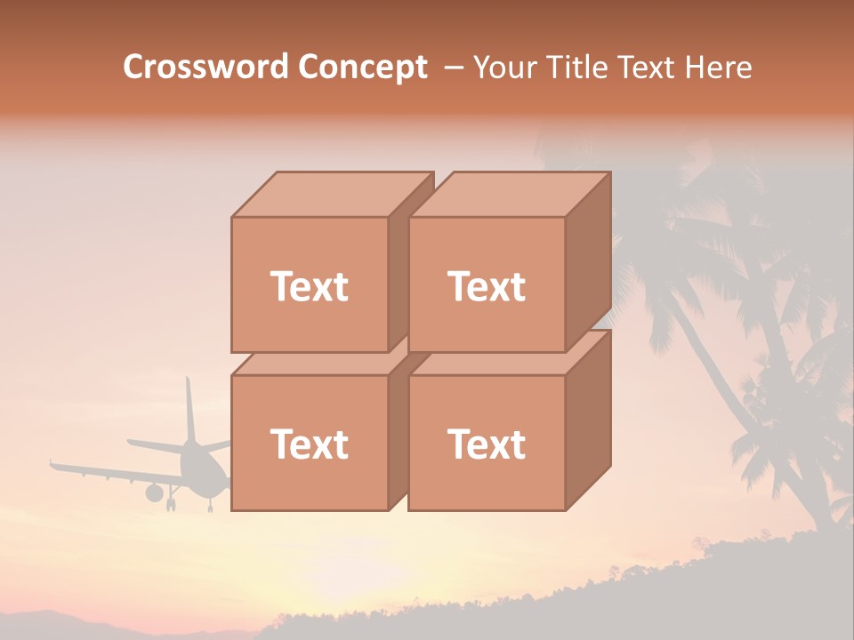 Tropical Descending Silhouette PowerPoint Template