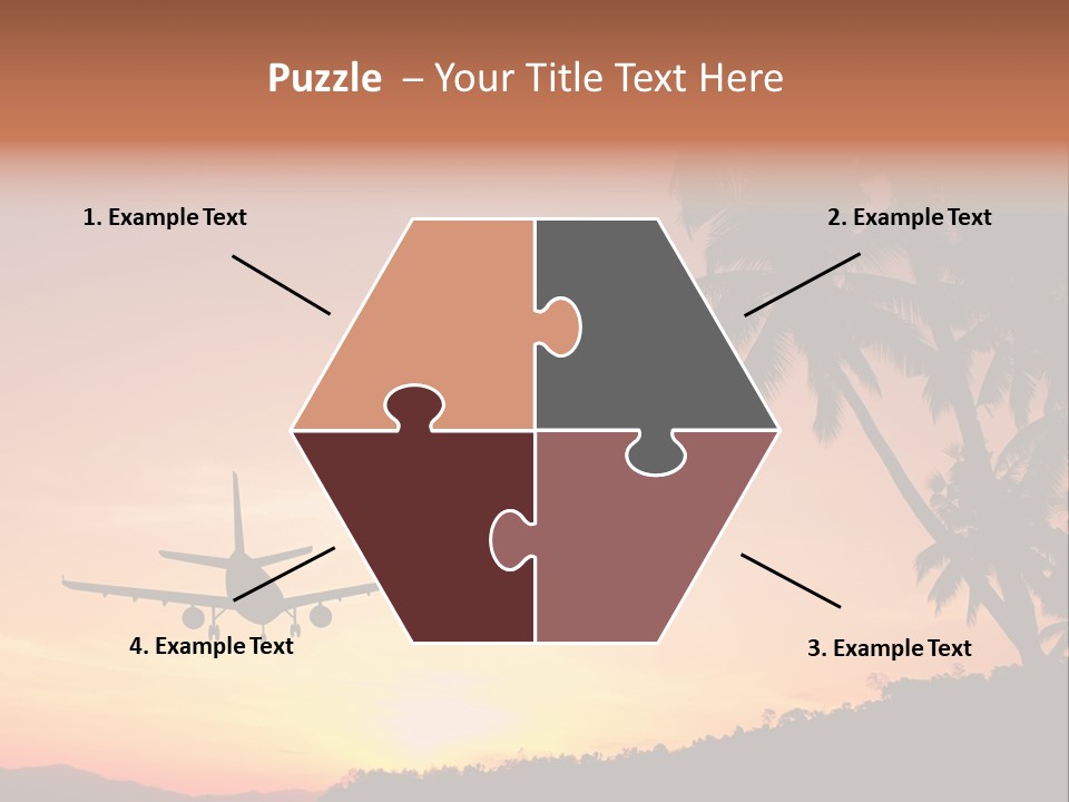 Tropical Descending Silhouette PowerPoint Template