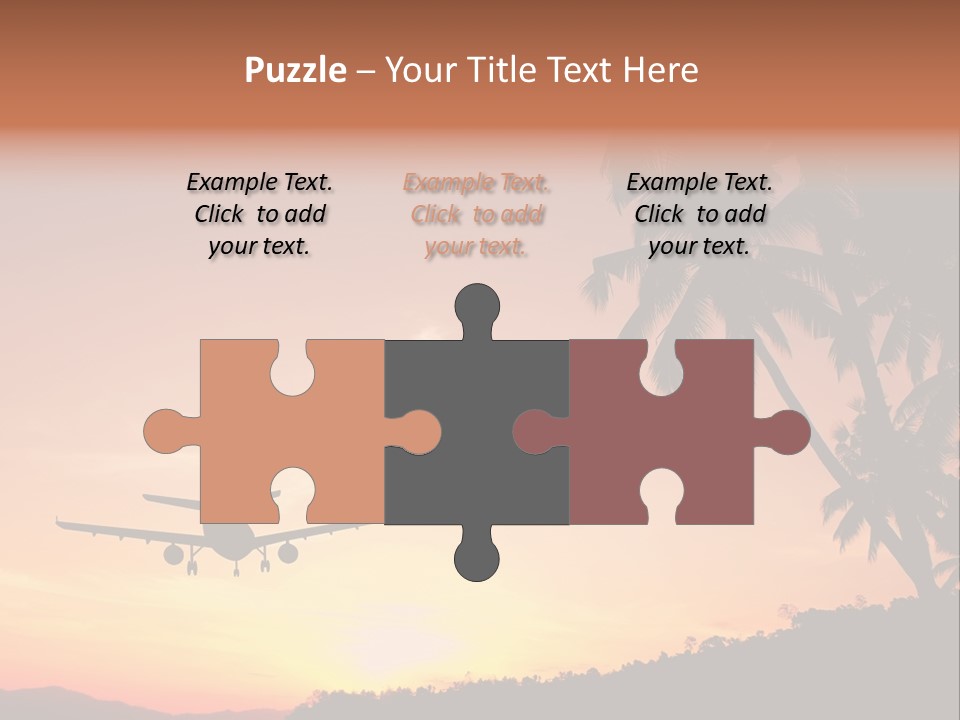 Tropical Descending Silhouette PowerPoint Template