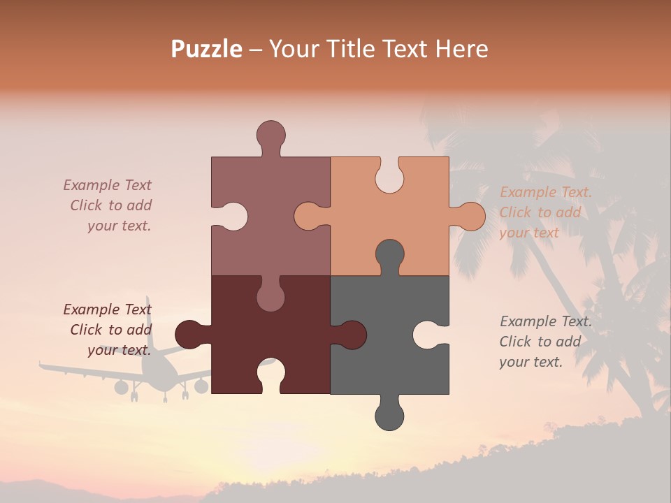 Tropical Descending Silhouette PowerPoint Template