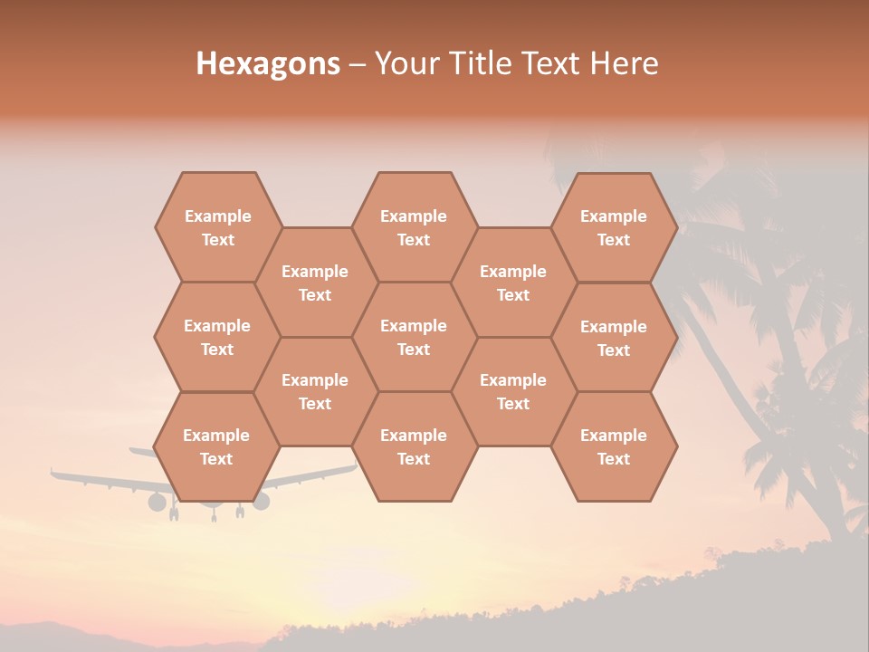 Tropical Descending Silhouette PowerPoint Template