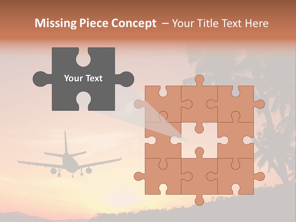 Tropical Descending Silhouette PowerPoint Template