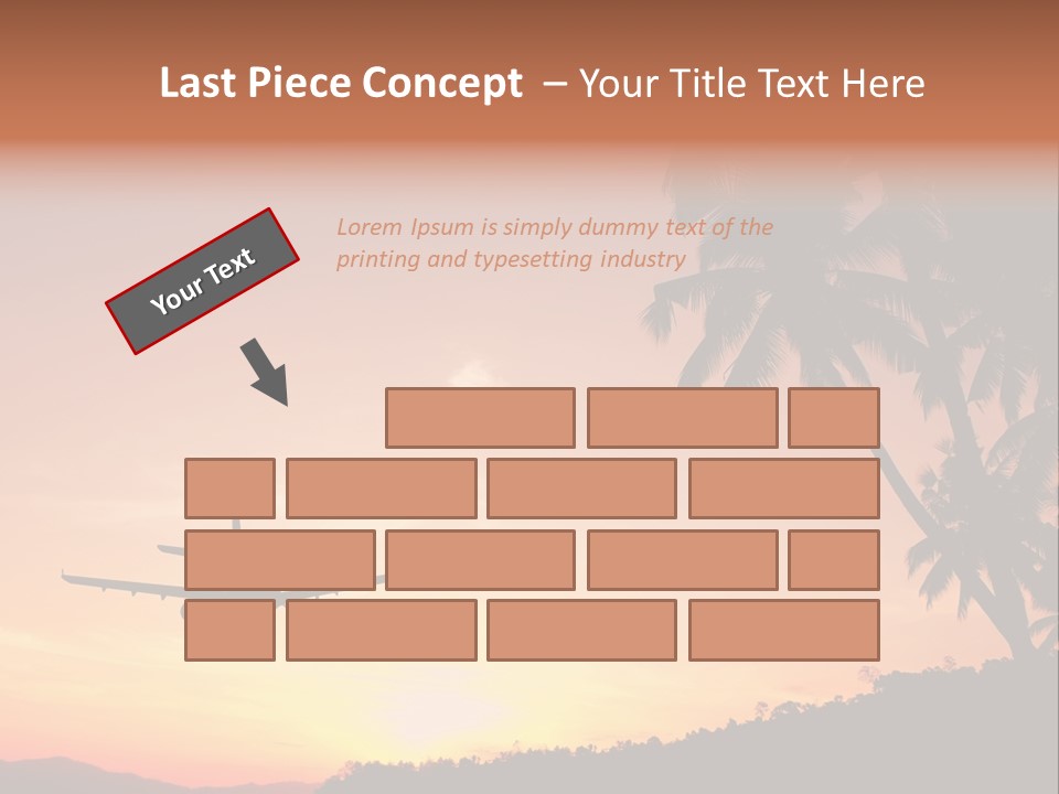 Tropical Descending Silhouette PowerPoint Template