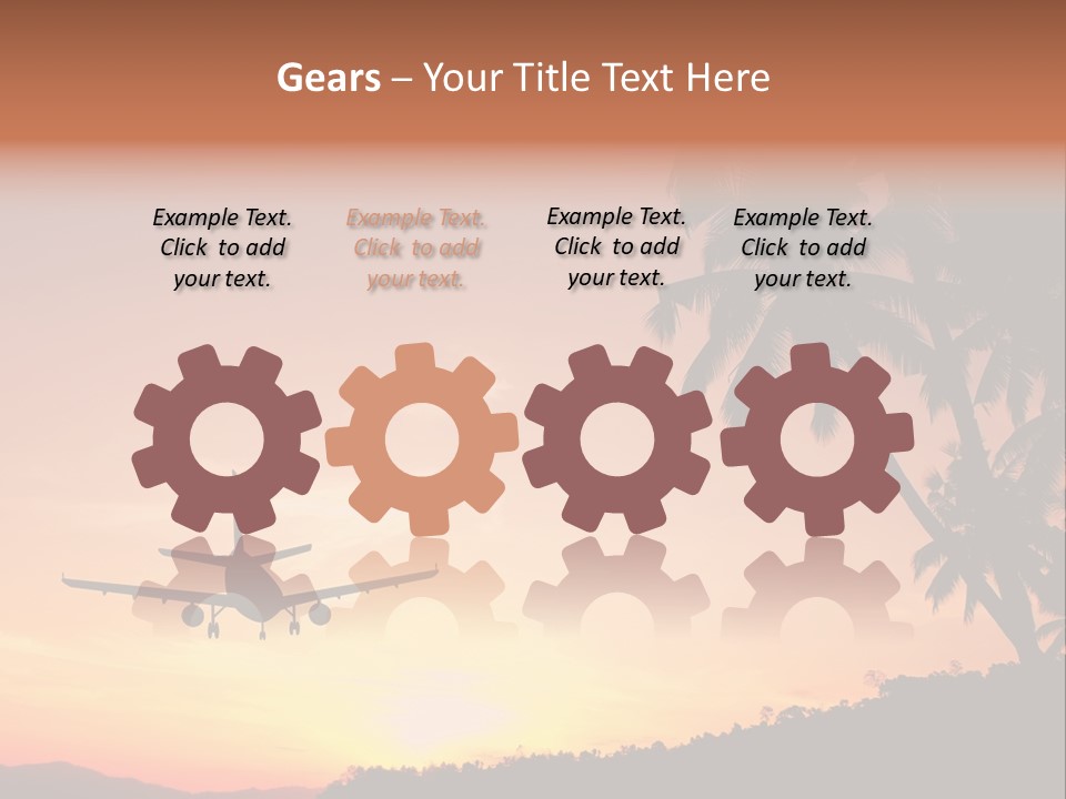 Tropical Descending Silhouette PowerPoint Template