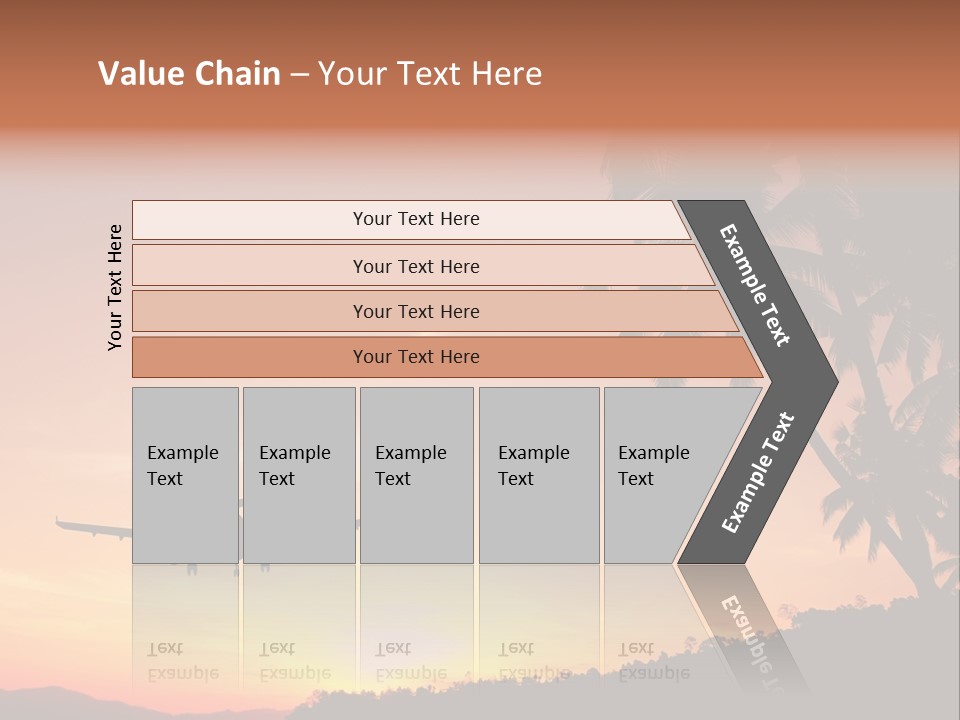 Tropical Descending Silhouette PowerPoint Template