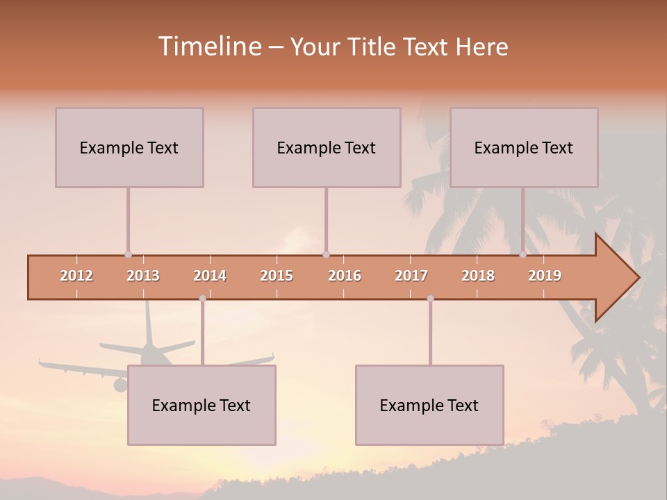 Tropical Descending Silhouette PowerPoint Template