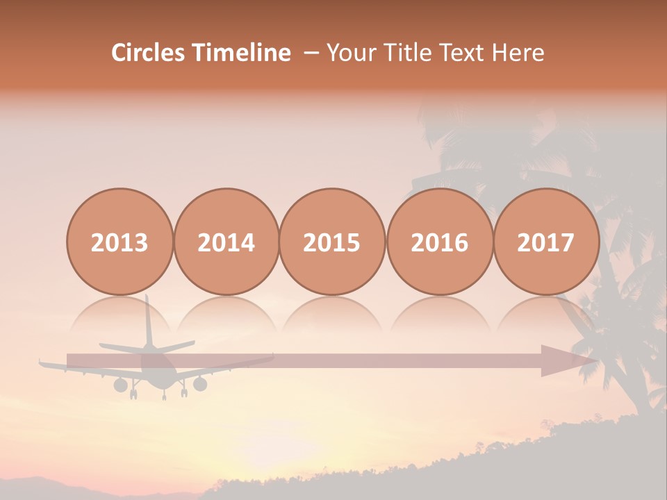 Tropical Descending Silhouette PowerPoint Template