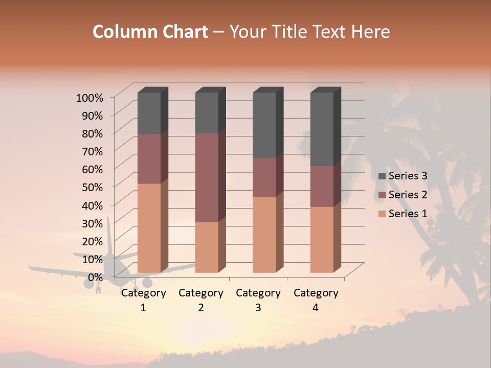 Tropical Descending Silhouette PowerPoint Template