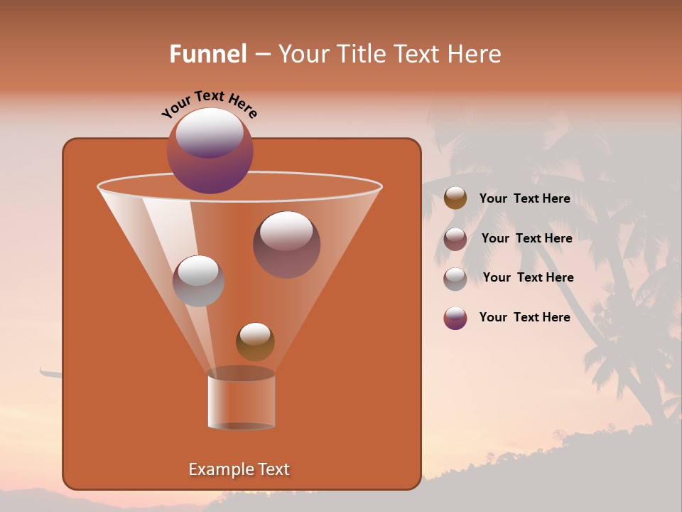 Tropical Descending Silhouette PowerPoint Template