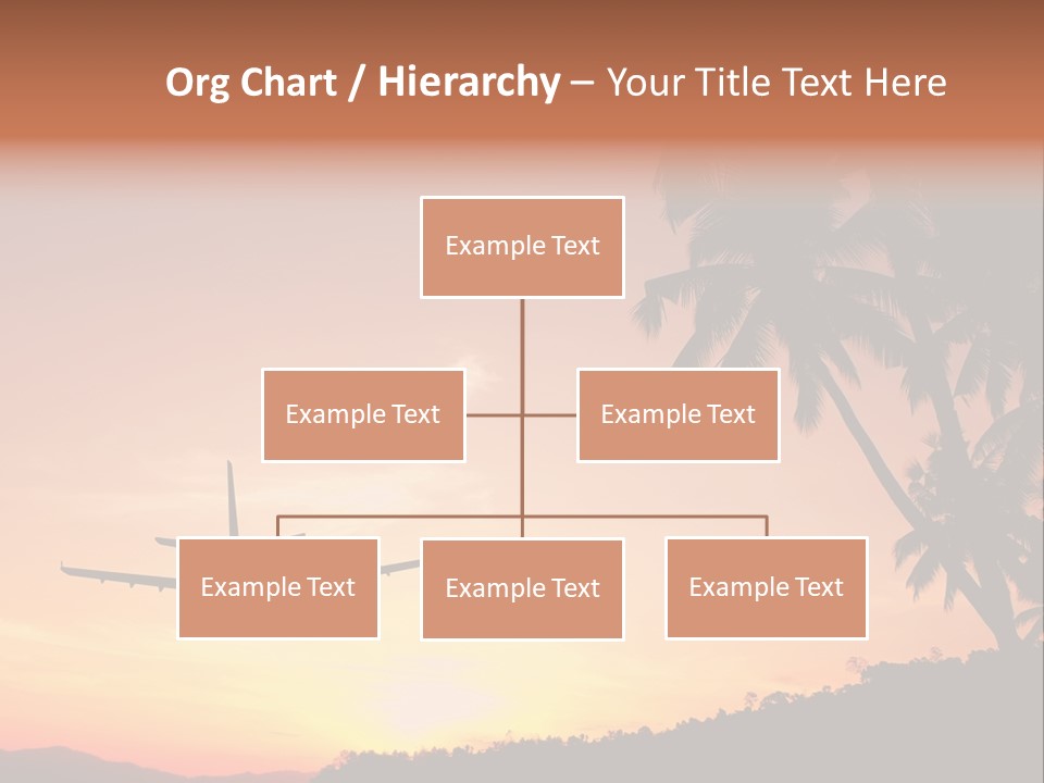 Tropical Descending Silhouette PowerPoint Template